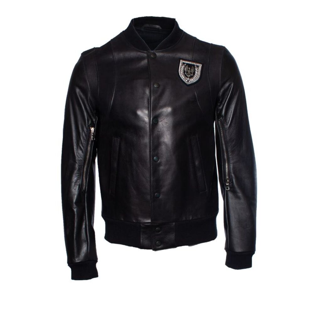 Balmain, leather biker jacket